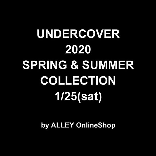 UNDERCOVER 2020 spring & summer collection ・・1/25(sat) start up!! ・・by ALLEY Onlineshop ・・随時掲載、追加、更新、告知してまいります。 ・・#undercover #アンダーカバー #alleyonlineshop #alleycompany #mood#2020ss #2020s #2020sscollection #20ss #mensfashion #メンズファッション#selectshop#セレクトショップ#newarrivals #ストリートファッション #streetfashion #streetstyle #streetwear
