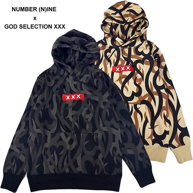 新品 NUMBER (N)INE GOD SELECTION XXX パーカー