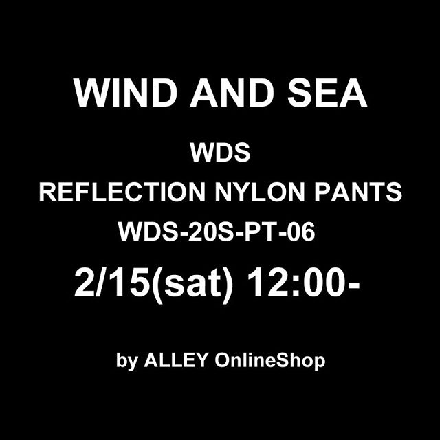 WIND AND SEA ウィンダンシー WDS REFLECTION NYLON PANTS リフレクション ナイロンパンツ ブラック WDS-20S-PT-06 /パンツ