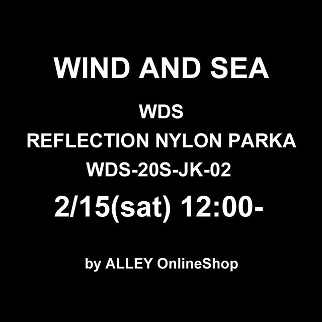 WIND AND SEA ウィンダンシー WDS REFLECTION NYLON PARKA リフレクション ナイロン パーカー ブラック WDS-20S-JK-02