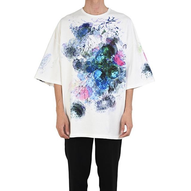 【美品】ラッドミュージシャン 19ss花柄スーパービッグTシャツ