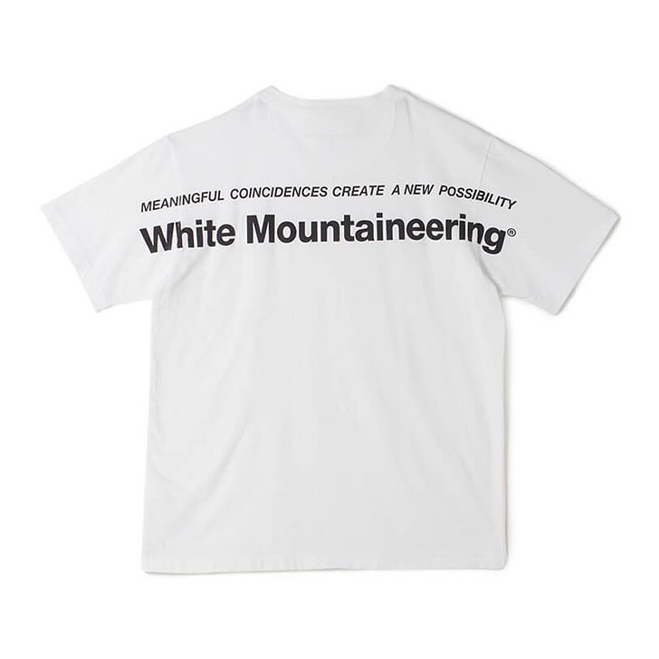White Mountaineering ホワイトマウンテニアリング LOGO PRINTED T-SHIRT プリントTシャツ ホワイト WM2071524