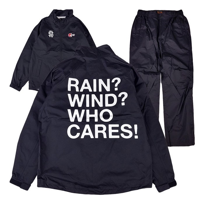 rough&swell ラフアンドスウェル WHO CARES RAIN SUIT レインスーツ ブラック RSM-20090 / ゴルフウェア