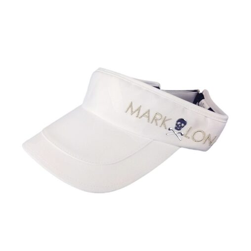 【木村拓哉さん着用モデル】MARK&LONA マークアンドロナ Gage visor | MEN and WOMEN サンバイザー ホワイト MLF-0C-FC05