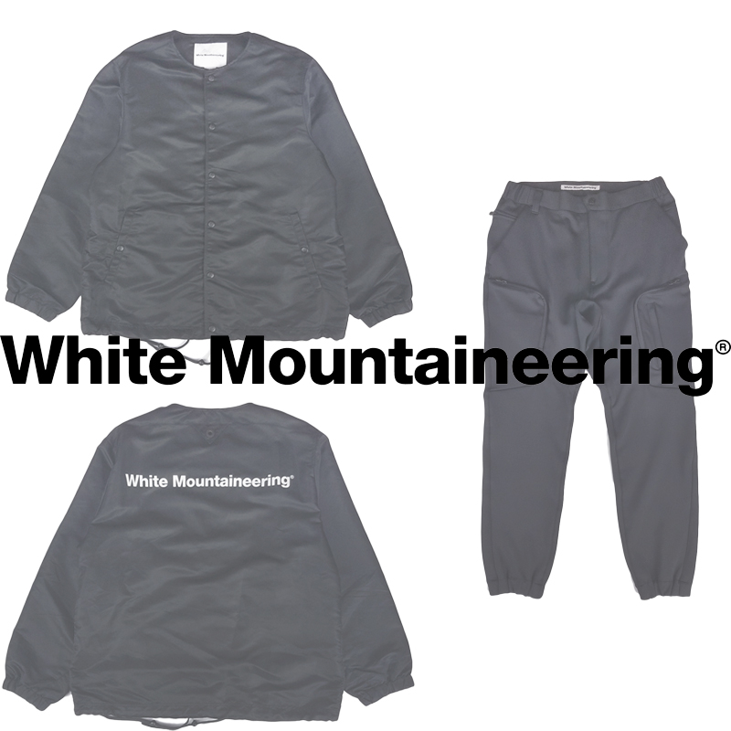 White Mountaineering/ホワイトマウンテニアリング 20AW新作ノーカラーコーチジャケット＆ジャージカーゴパンツ