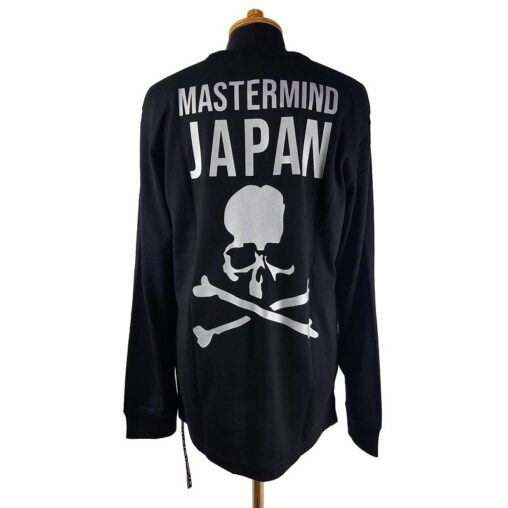 mastermind JAPAN マスターマインドジャパン 長袖Tシャツ 天竺 レギュラーフィット メタリックプリント ブラック MJ20E05-TS095-018