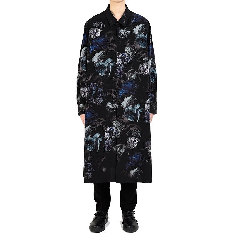 LAD MUSICIAN ラッドミュージシャン LONG SHIRT ロングシャツ ブルー 2220-124 | ALLEY COMPANY