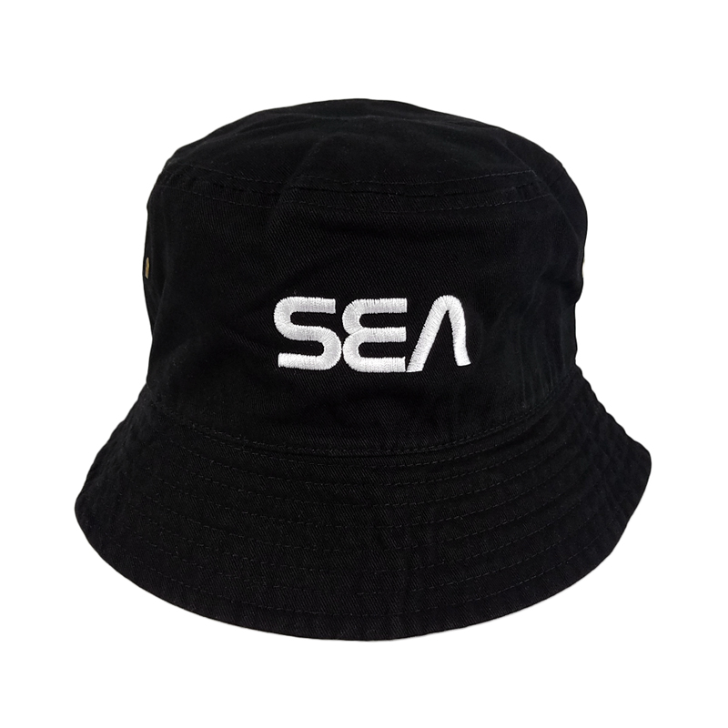 【10月10日(土)正午12時発売】WIND AND SEA ウィンダンシー SEA(SPC) BUCKET HAT ハット ブラック WDS