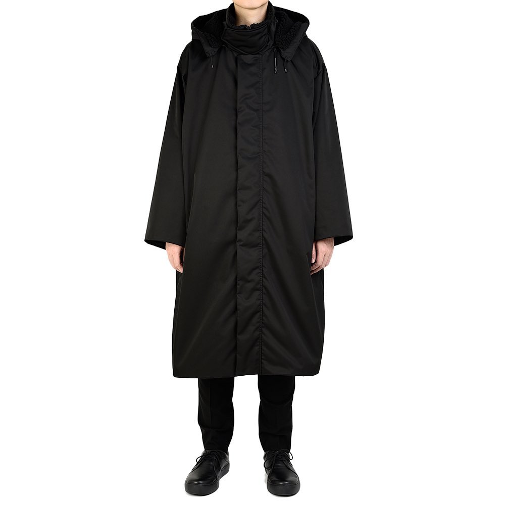 LAD MUSICIAN ラッドミュージシャン HOODED COAT フーデッドコート ブラック 2220-351 | ALLEY COMPANY